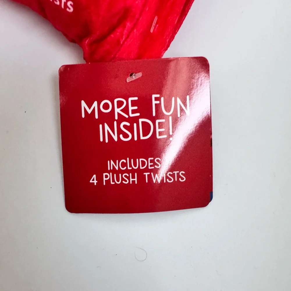 NWT iscream twizzlers plush pillow with plush twizzlers candy inside